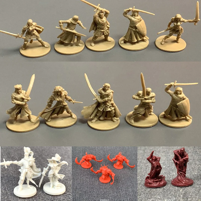 Lot 32 soldier Fit For Dungeons & Dragon D&D Board Game Miniature figure