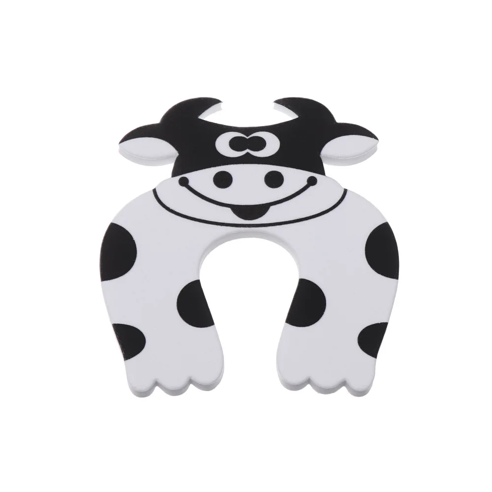 White Dairy Cow 1 шт., Детская безопасность, милые животные, защитные карты, заглушка для двери, защита для новорожденных, защита от детей - Цвет: White Dairy Cow