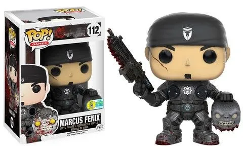 2016 SDCC эксклюзивный Funko pop Gears Marcus Fenix с головой Виниловая фигурка Коллекционная