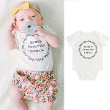 Baby Girl Romper Short Sleeve Bodysuits for Kids Clothing