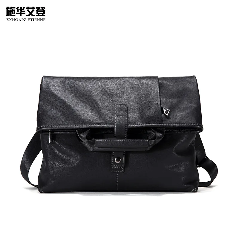 

MEN'S Single-shoulder Bag Over-the-shoulder Bag Shoulder Multi-functional Hand Genuine Leather ruan pi bao Business Full-grain L