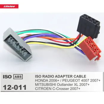 

DIN ISO Harness Adapter For HONDA Elysion/City/Airwave/Freed Car Factory Radio 17 Pins Male Cable Harness CU-ABS Plugs Wire