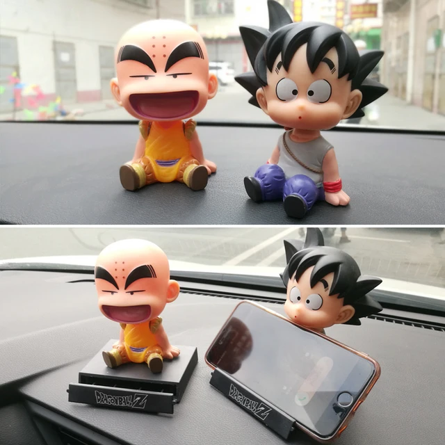 Dragon ball goku dos desenhos animados balançando cabeça figura telefone do  carro titular ornamentos decorações interiores de automóveis anime boneca  brinquedos acessórios - AliExpress