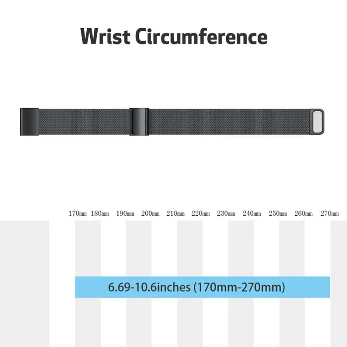 Замена Quick Release 22 мм из нержавеющей стали Milanese Loop Mesh Band для Garmin Instinct LHB99