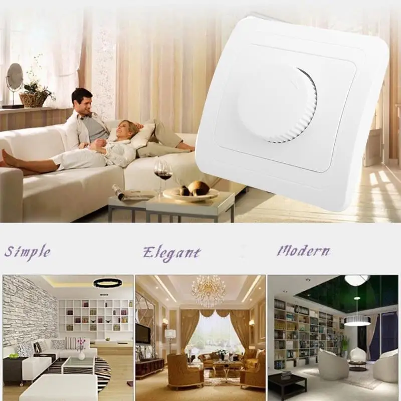

Dimmer Rotary Switch Controller For LED Light Bulb Lamp Adjustable 250V 6A