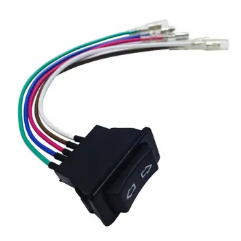 

Professional 5Pin 12 For 24 v Black Car Power Window Switch With Plastic Lamp Electronic Components Universal For Cars