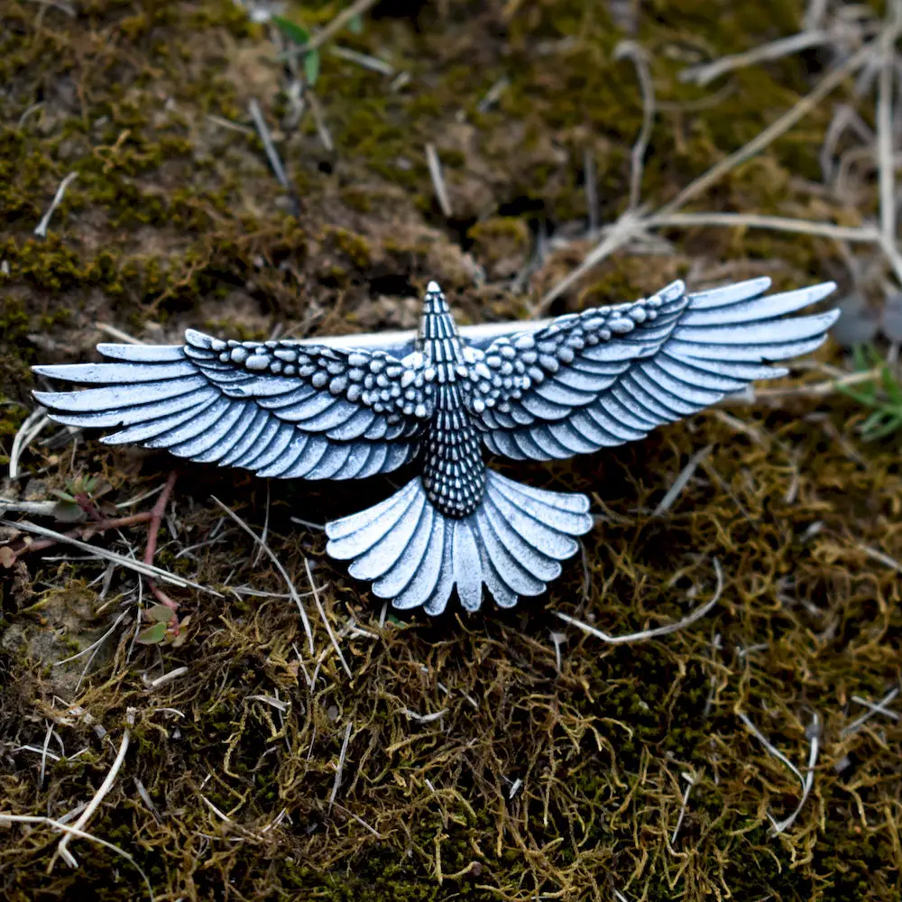 Скандинавские легенды wicca Odin Ворон шпилька ворона аксессуар для женщин Рождественский подарок