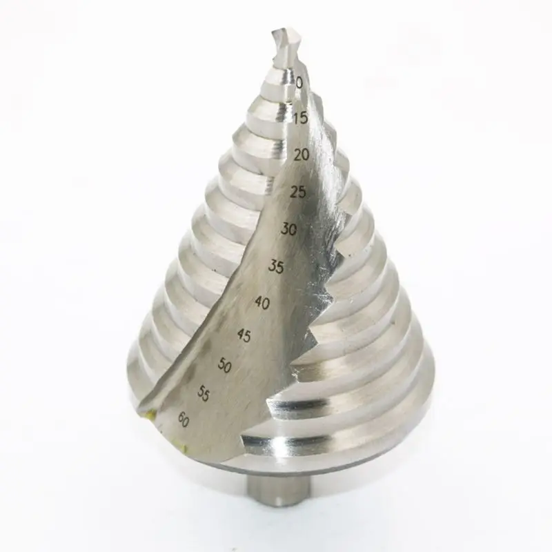 

6-60mm Pagoda Step Cone Drill Bit HSS Spiral Grooved Reaming Hole Cutter Tool
