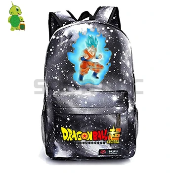 

Dragon Ball Super Backpack Women Men Daily Backpack Super Saiyan Goku Vegeta School Bags for Teenage Girls Boys Book Bag