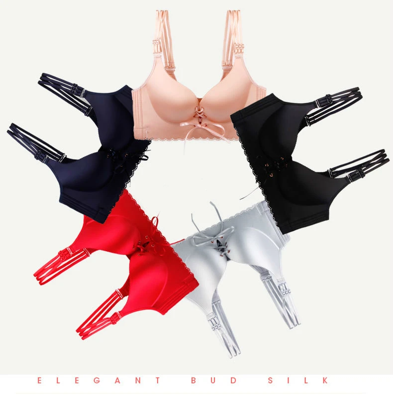 Сексуальный бюстгальтер-Пушап женский модный бесшовный тонкий провод свободное нижнее белье женский плюс размер хлопок 3/4 Кольцо большого размера Бралетт