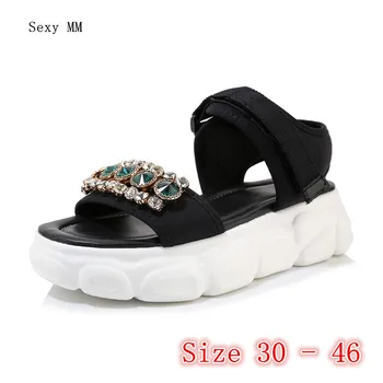 

Women Platform Sandals Low High Heel Shoes Slippers Woman Gladiator Sandals Small Plus Size 30 31 32 33 - 40 41 42 43 44 45 46