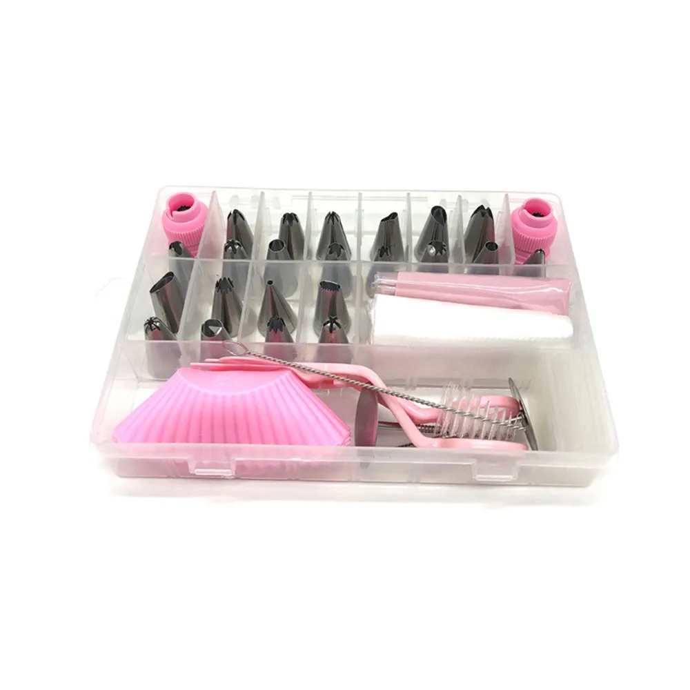 45 PCS Nozzles for Confectionery Bag Cake Icing Decorating Tools Confectionery Nozzles Cream Nozzles Reusable Pastry Bag