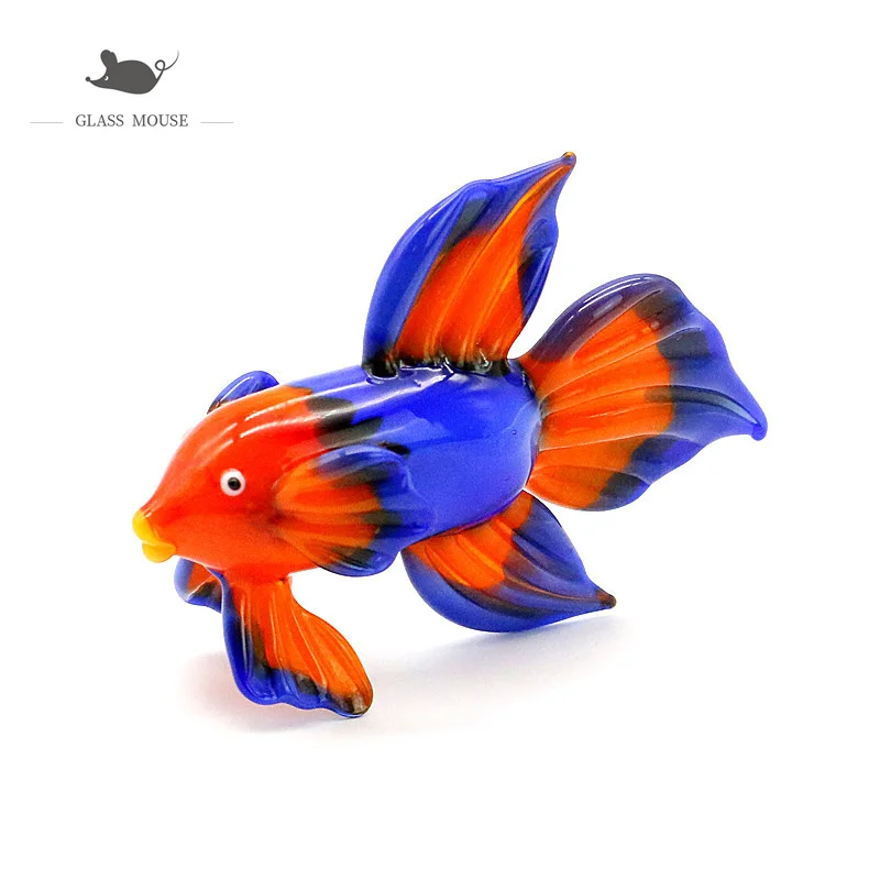 

Handmade Murano Glass Tropical Fish Figurines Cute Vivid Sea Animals Ornaments Home Aquarium Decoration Christmas Gifts For Kids