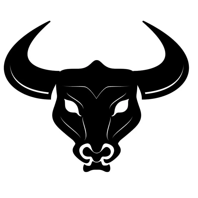 

14.1*11.6CM Bull Head Decoration Funny Car Styling Vinyl Bumper Decal Cool Car Sticker Black/Silver S1-2670