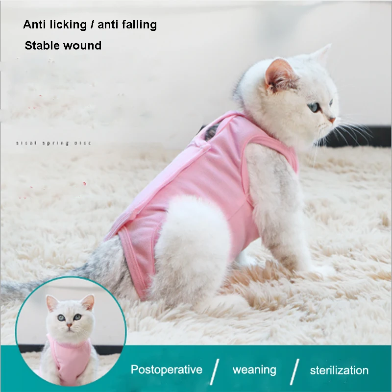 Summer thin section Four-legged Pet clothes Cat Sterilization Surgery suit Weaning Clothes Breathable Physiological Clothing New