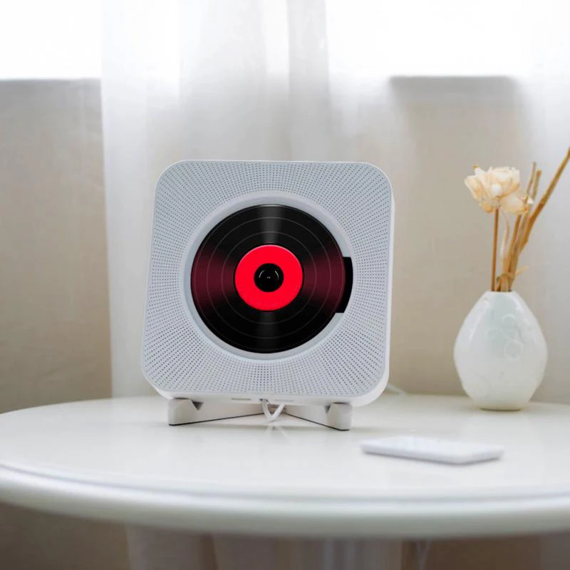 QPLOVE электронный CD плеер настенный беспроводной Bluetooth домашний музыкальный с