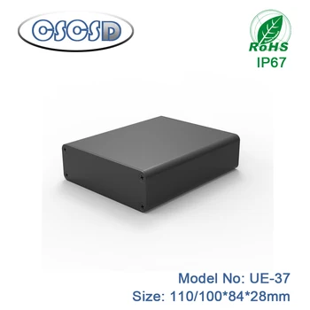 

aluminum junction box custom amplifier aluminium enclosure extruded colling pcb box electronic equipment by CSCSD 1pcs 84*28mm
