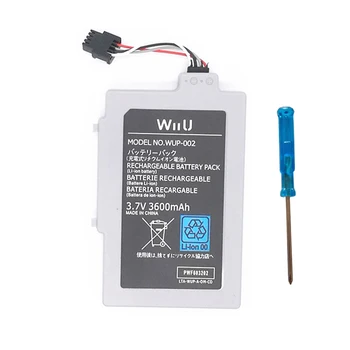 

3.7V 3600mAh Rechargeable Battery Pack Replacement for Nintend wiiu wi u Gamepad WUP-012 game battery larger capacity