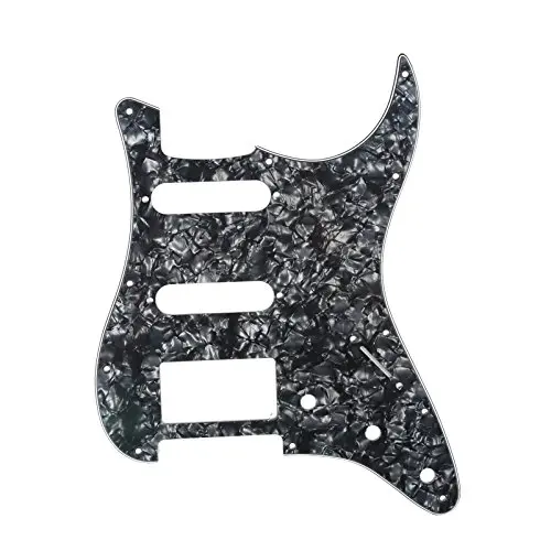 HSS 11 отверстий электрогитара Strat pick guard царапина пластины pick Guards для гитарных частей 3Ply Состаренный белый - Цвет: 19
