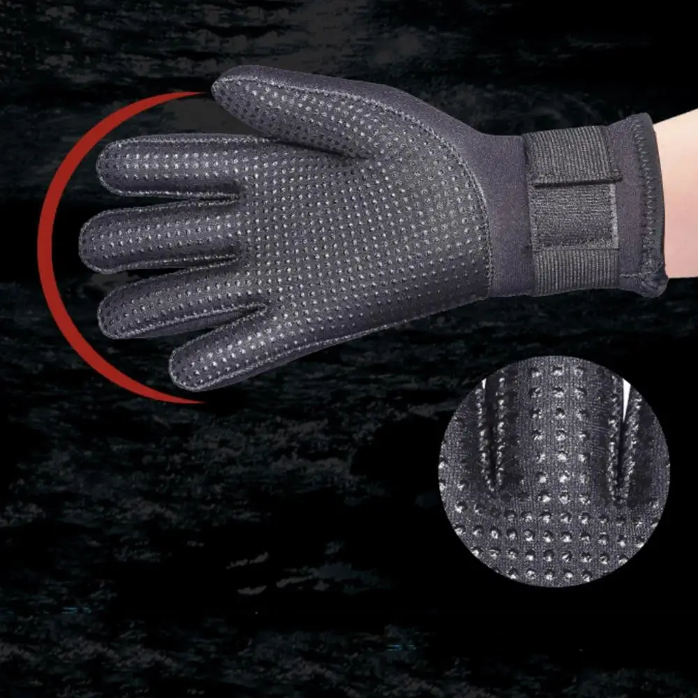 

Anti-slip Gloves 5mm Diving Gloves Spearfishing Underwater Fishing Adjustable Hunting Swimming Keep Warm Gloves OutdoorA