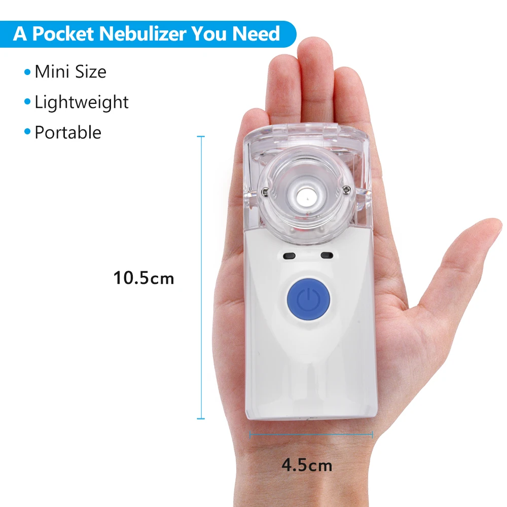 Ultrasonic Nebulizer Portable Home nhalers Nebulizer Mist Discharge Asthma Inhaler Mini Automizer Humidifier Adults Health Care