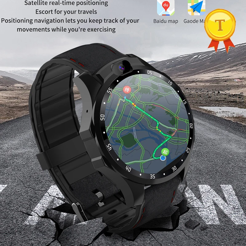 Новинка Smart watch4G netcom 3+ 32 ГБ Android 7,1 HD Двойная Камера 1,6 дюймов ips большой экран монитор сердечного ритма поддержка gps 5MP Smartwatch