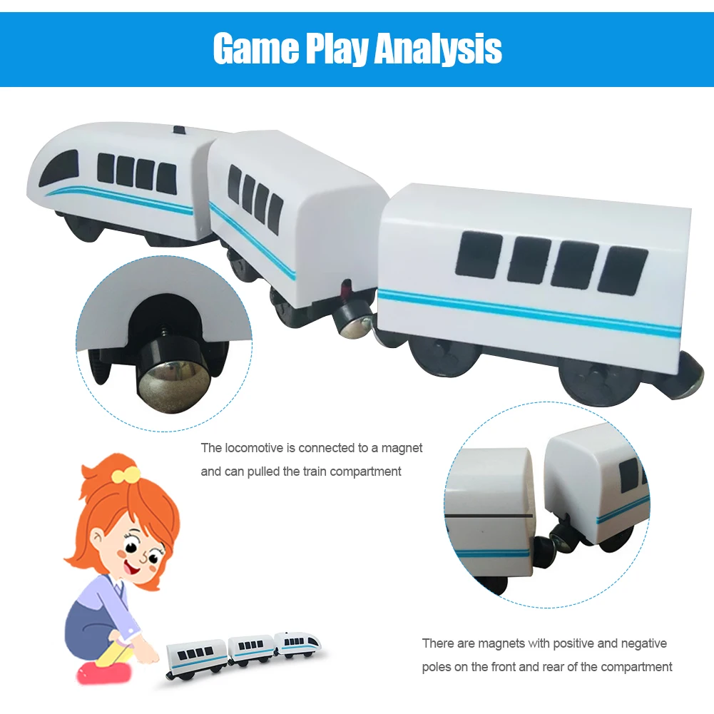 Детский поезд игрушка Hape паровой классика детская локомотив совместима с
