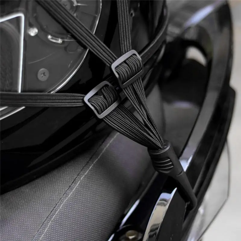 Motorcycle Helmet Net String Elastic Tying Up Strap Strength Retractable Motorcycle Luggage String Bag Bike Tying Up Hook Strap