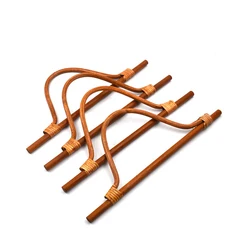 D-shaped Bag Strap DIY Replacement Detachable Accessory Wooden Rattan Handmade Wooden Bag Handle Hanger-shaped Bag Handle Rattan