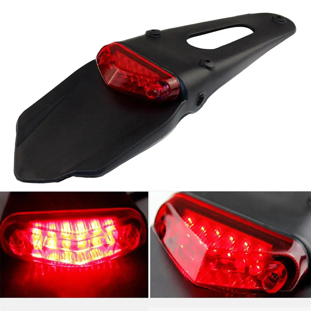 

Universal Motorcycle Rear Fender LED Brake Read Tail Light Lamp with Bracket for Off-road Motorcycle lights Motocross Dirt Bike