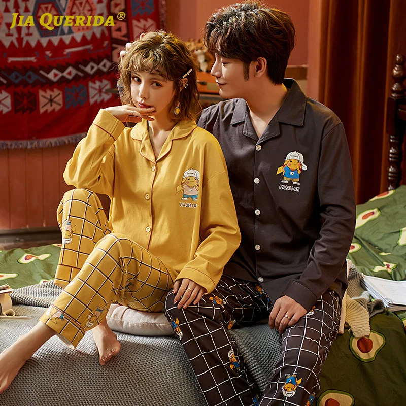 Matching Pijamas Couple Pajamas Sets Sleepwear Homesuit Homeclothes Long Sleeve Long Pants Cartoon Printing Pj Set Pajamas Set Matching Pijamas Couple Pajamas Sets Sleepwear Homesuit Homeclothes Long Sleeve Long Pants Cartoon Printing Pj Set Pajamas Set
