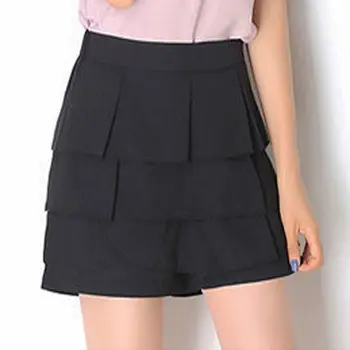 

Fashion women chiffon shorts Gray plus size polka dot shorts Summer