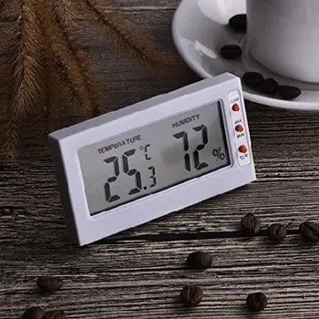 

Digital Hygrometer ThermometerHigh Precision LCD Reptile Breeding Box Aquarium 77UD