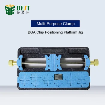 

Multi-Function Clamp Double Bearing High Temperature Resistant Cell Phone Motherboard Fixture BGA Chip Positioning Platform Jig