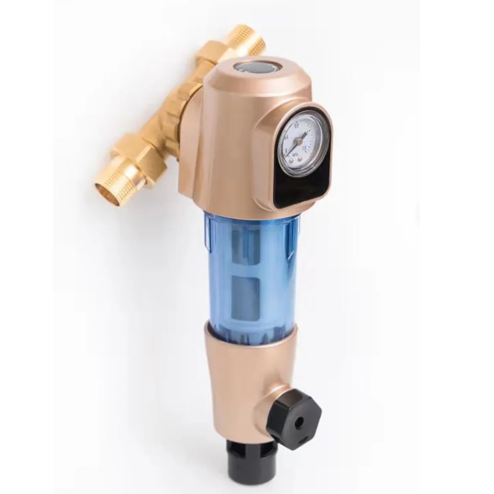 New upgrade Siphon backwas universal installation Pre-filter whole-house water filter brass stainless steel mesh free shipping