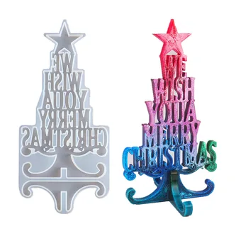 

1PC Crystal Epoxy Resin Mold Christmas Tree Silicone Mould Elk Pendant Casting Handmade Santa DIY Crafts Jewelry Making Tools