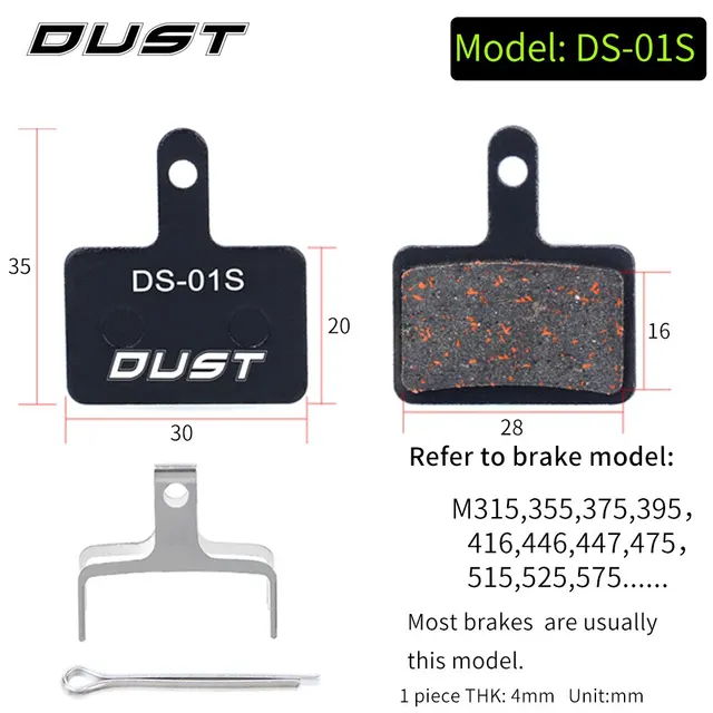 Bicycle Disc Brake Pad Bike Hydraulic Disc Brake Pads Semi-Metallic Cycling Brake Pads for BB5 BB7 DS-01S