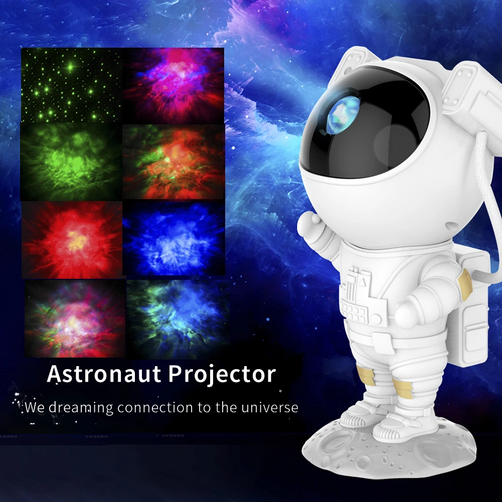 night lamp LED Star Galaxy Projector Nebula Children Night Light Room Decor Astronaut Starry Sky Porjectors Bedroom Decoration Table Lamp holiday nights of lights