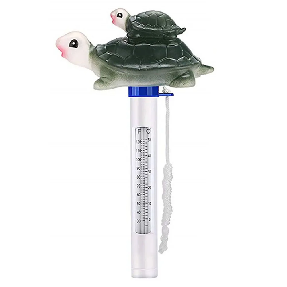 Мультяшный плавающий термометр рыбный пруд и бассейн в форме животных аквариумная водная Ванна точный ABS спа дом милый ребенок - Цвет: 1