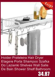 Porta шампунь фен для волос Badkamer аксессуары мобильный багно аксессуары Salle De Bain полки Banheiro полка-органайзер для ванной