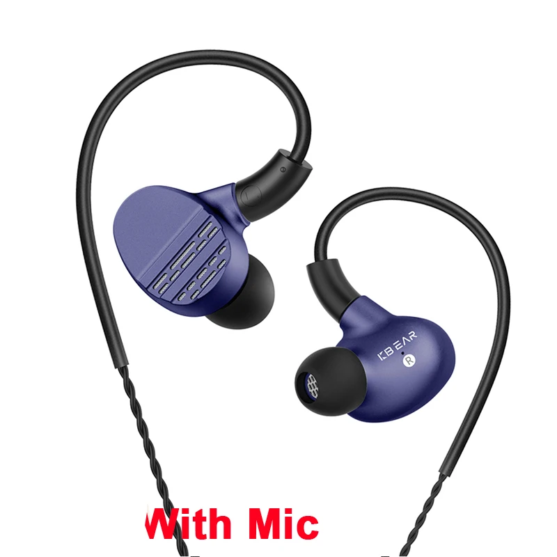 HI7 Blue KBEAR HI7 наушники 6BA+ 1DD Hybird Earhones наушники гарнитура проводные наушники с MMCX кабелем КБ наушники H17 наушники для KB10 ASH - Цвет: HI7 Blue