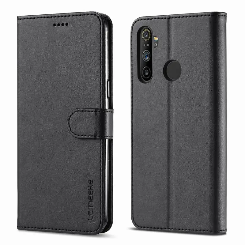 phone cover oppo Leather Flip Case For OPPO Realme C3 C35 5 5s 5i 6i 8 9 Pro Narzo 10 10A 20 30A C15 C12 C11 C25 C21 C20 Card Wallet Book Cover oppo flip cover