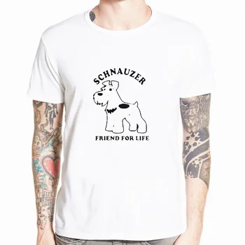 

Schnauzer Dog Lover Pet Adult T-shirt Tshirt Mens O Neck Short Sleeve funny College Gift Tee T Shirt Streetwear Funny t shirts