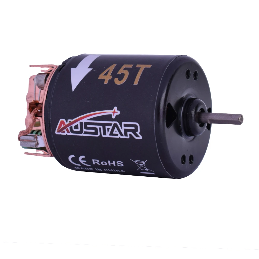 AUSTAR RS 540 45T 35T 27T 3 17 мм модифицированный щеточный двигатель для 1/10 Axial SCX10 D90
