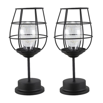 

2 Piece Holiday Retro Iron Art Minimalist Hollow Table Lamps Reading Lamp Night Light Bedroom Desk Lighting Home Decoration