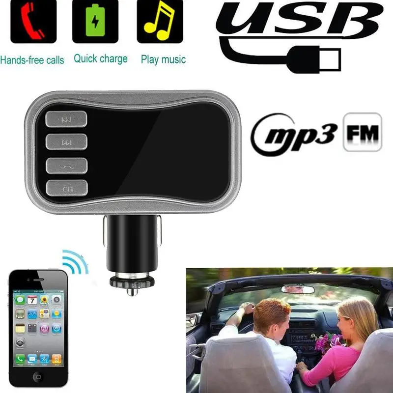 Автомобильный комплект громкой связи fm-передатчик Bluetooth беспроводной Автомобильный MP3-плеер A2dp двойной USB зарядное устройство ЖК-дисплей Автомобильный fm-модулятор