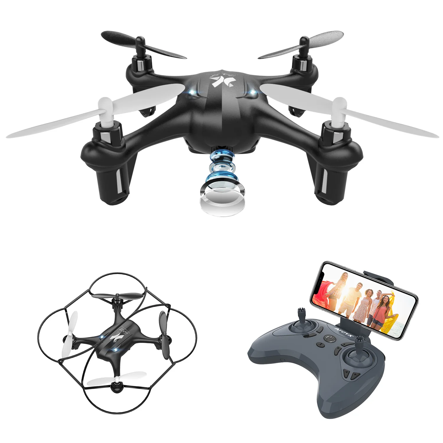 ATOYX HD 4k камера Дрон FVP WIFI мини с камерой RC Квадрокоптер широким углом Высокая