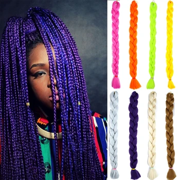 

DIANQI A variety of color 82-inch, 165g/ package composite braid extensions giant braid