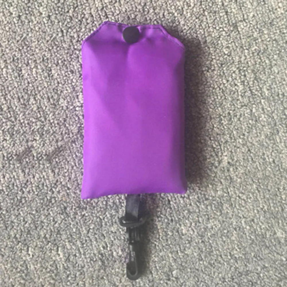 purple Горячие многоразовые хозяйственные сумки для женщин Складная сумка переносная ткань эко продуктовая Сумка Складная Большая емкость сумки - Цвет: purple