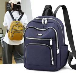 New All-match Ladies Backpack Lightweight Waterproof Nylon Bag Large Capacity Outdoor Travel Commuter Bagpack Student School Bag